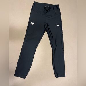 Under Armour Project Rock leggings has mesh design